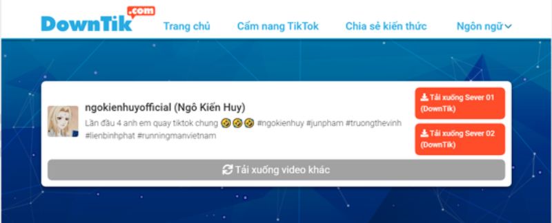 tải video TikTok tại DownTik.com